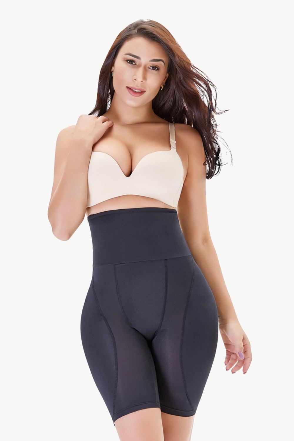 Full Size High Waisted Pull-On Shaping Shorts BLUE ZONE PLANET