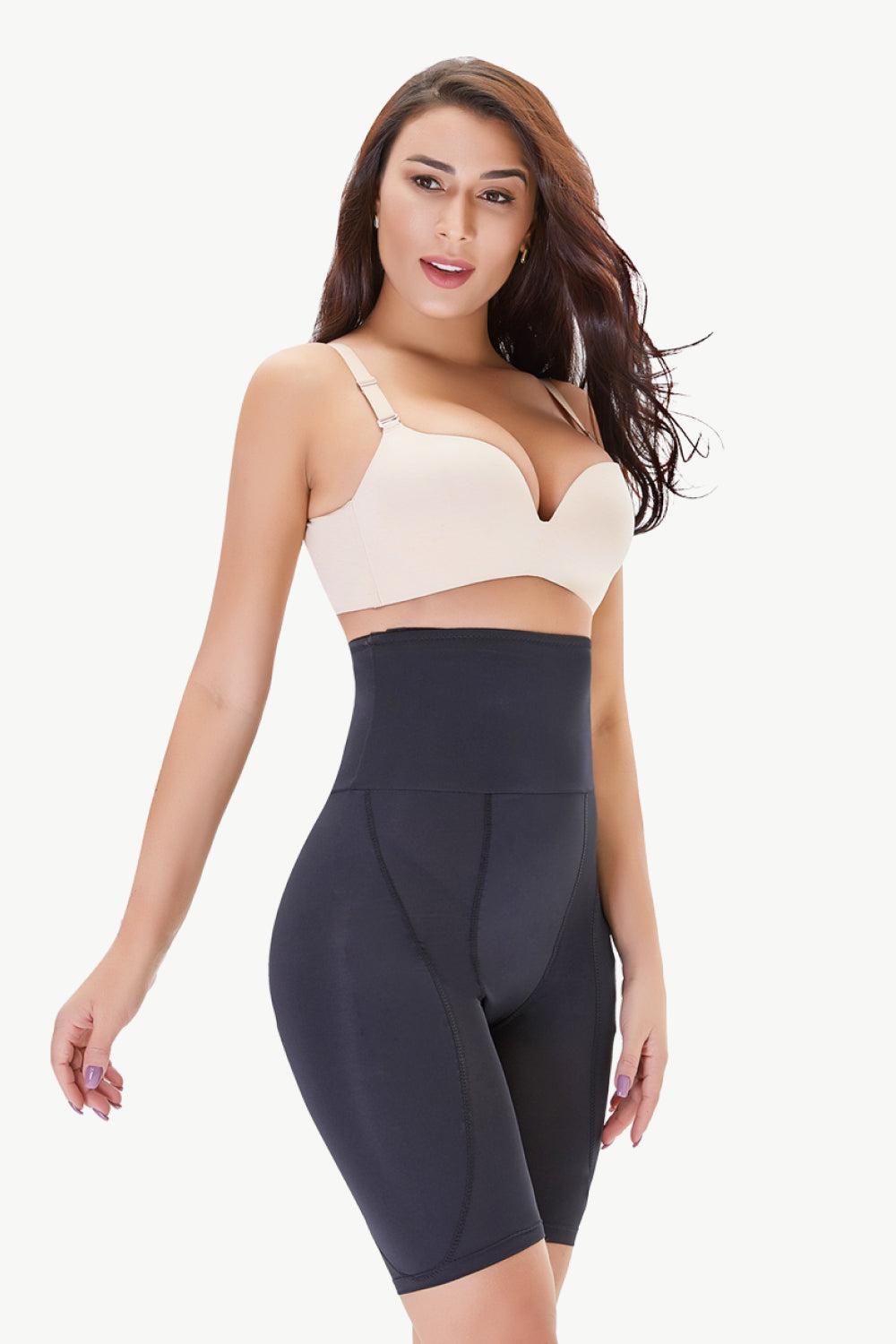 Full Size High Waisted Pull-On Shaping Shorts BLUE ZONE PLANET