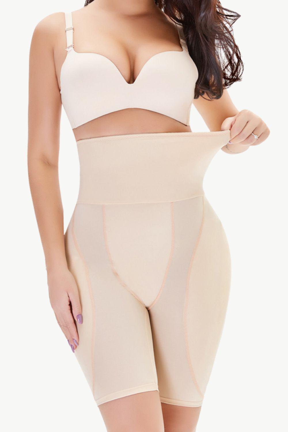 Full Size High Waisted Pull-On Shaping Shorts BLUE ZONE PLANET
