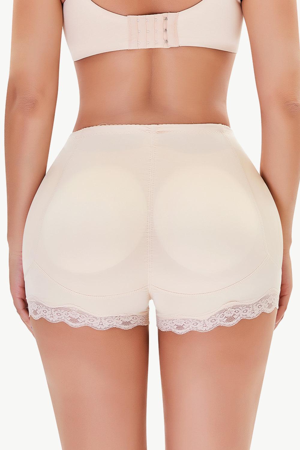 Full Size Lace Trim Shaping Shorts BLUE ZONE PLANET