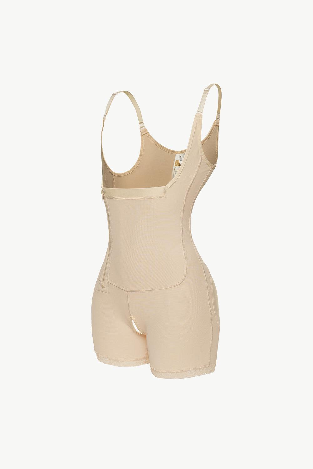 Full Size Side Zipper Under-Bust Shaping Bodysuit BLUE ZONE PLANET