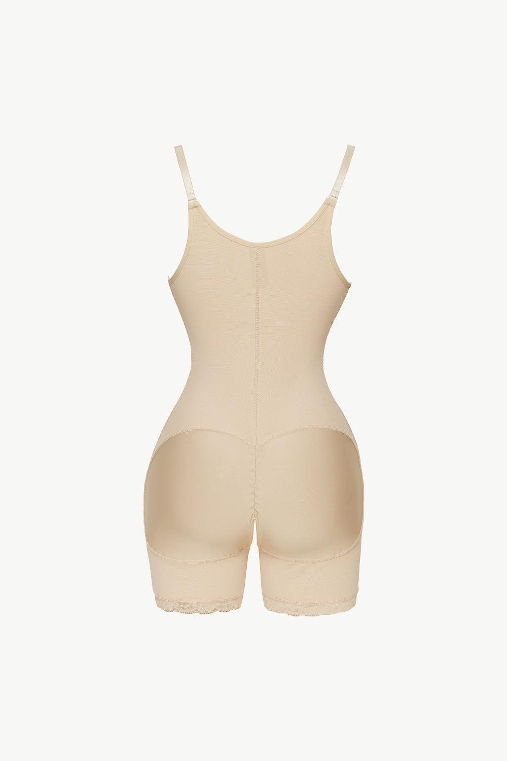 Full Size Side Zipper Under-Bust Shaping Bodysuit BLUE ZONE PLANET