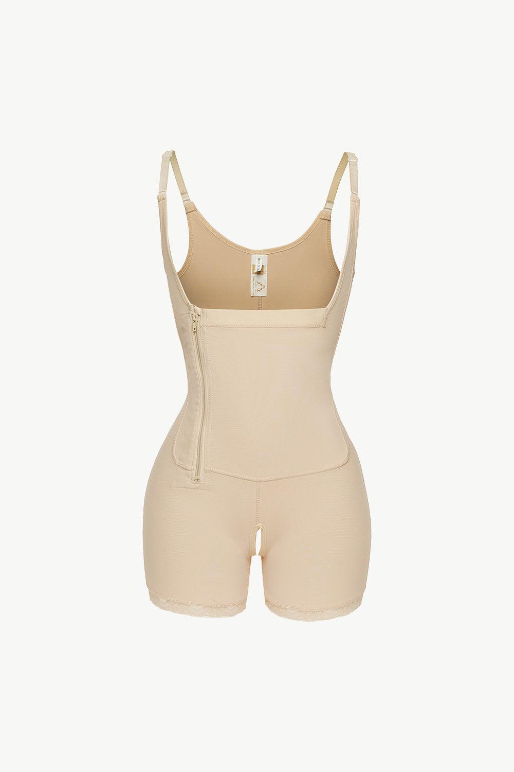 Full Size Side Zipper Under-Bust Shaping Bodysuit BLUE ZONE PLANET