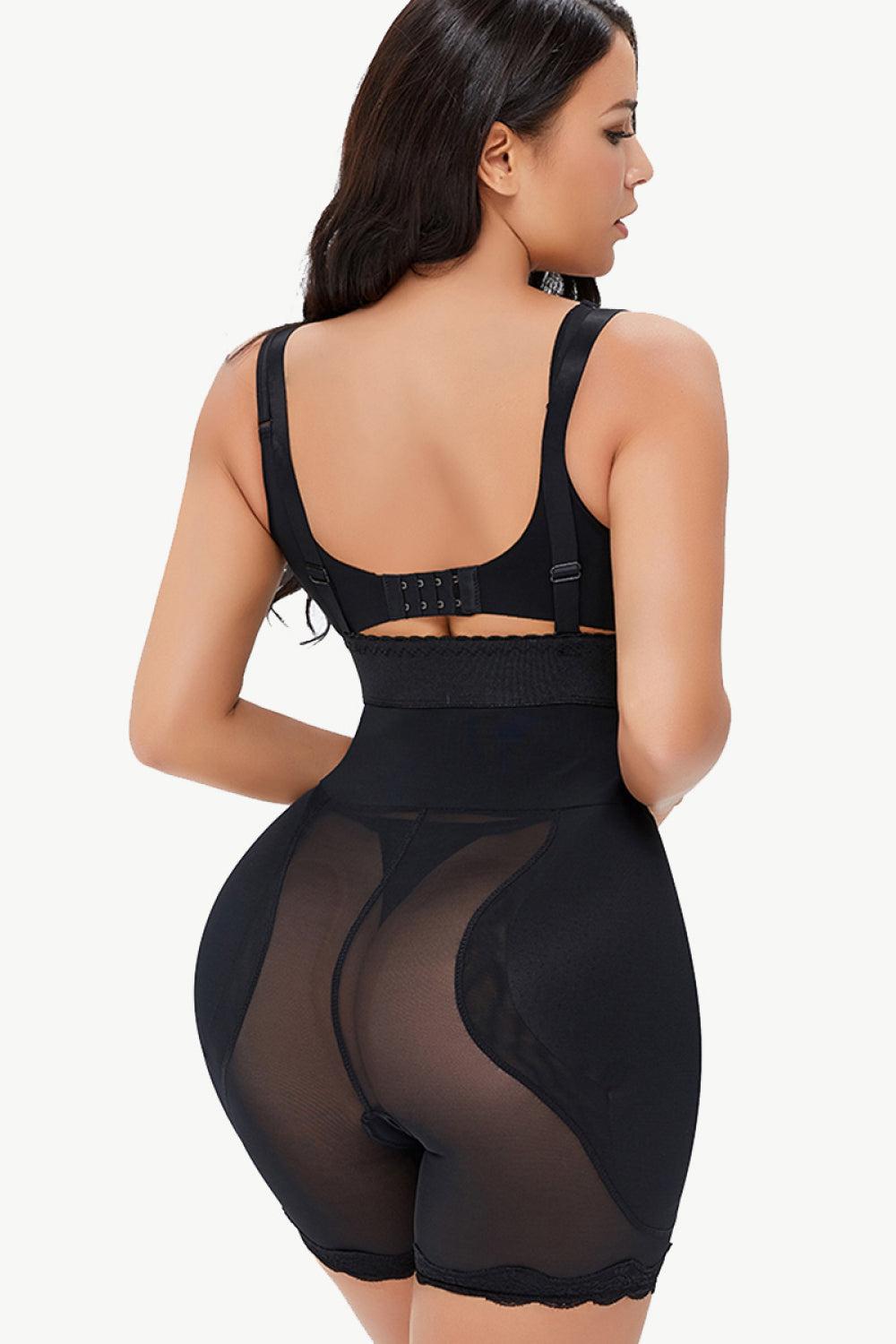 Full Size Spaghetti Strap Lace Trim Shaping Bodysuit BLUE ZONE PLANET