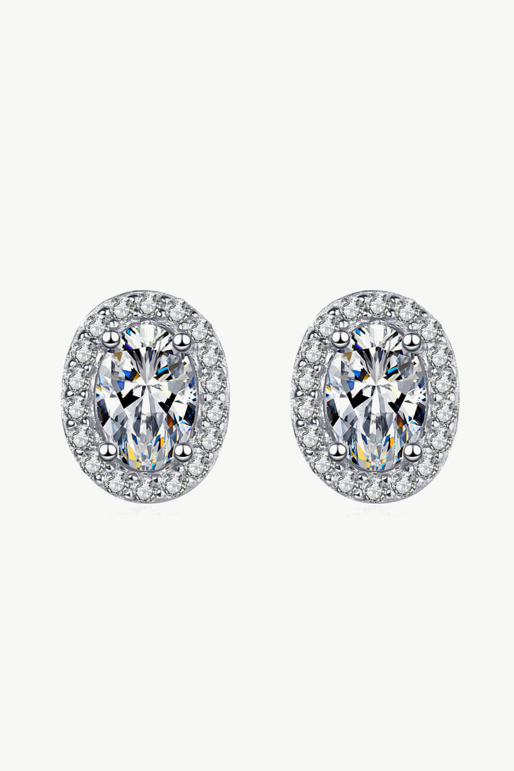 Future Style 1 Carat Moissanite Stud Earrings BLUE ZONE PLANET
