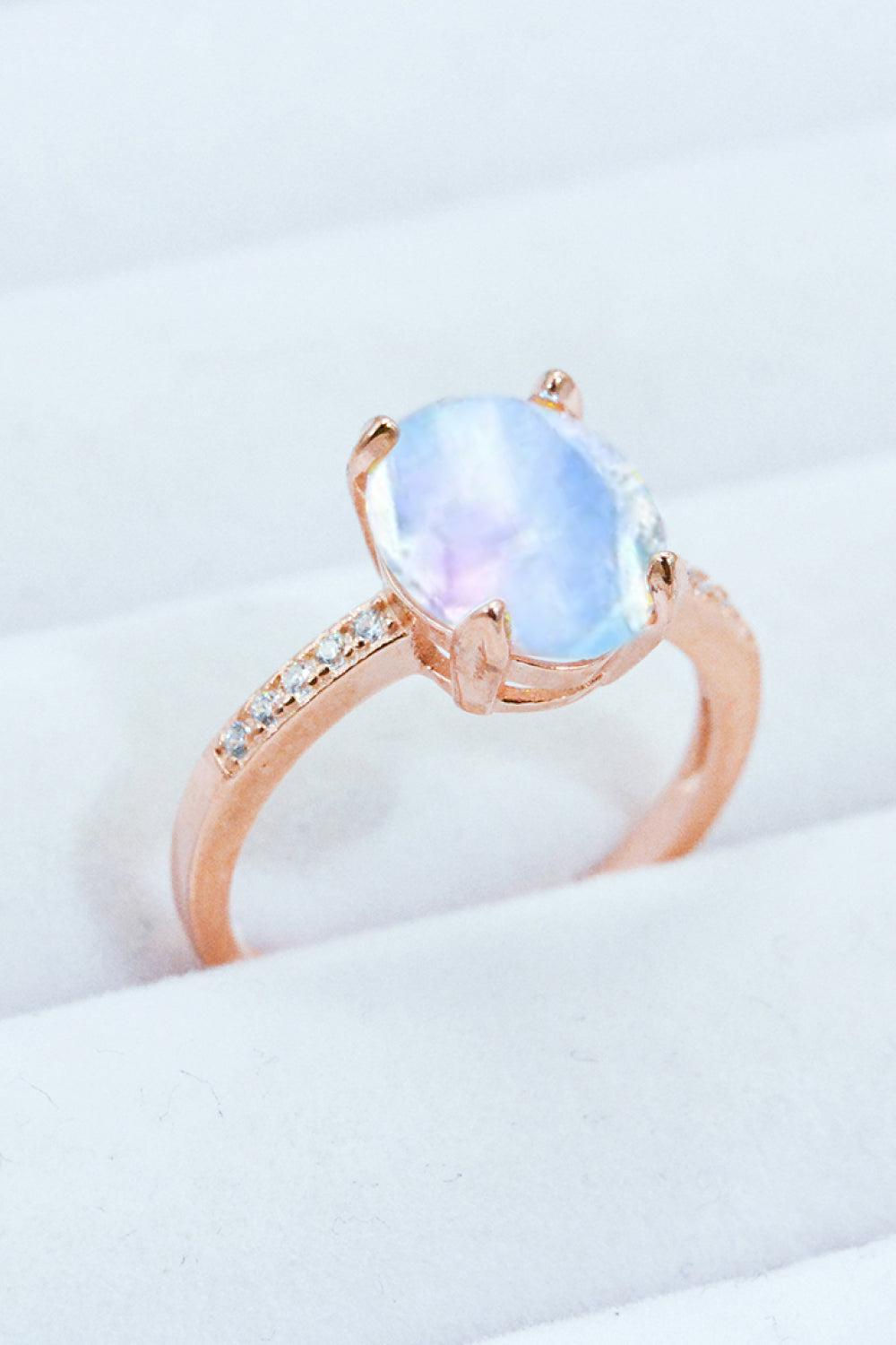 Get A Move On Moonstone Ring BLUE ZONE PLANET