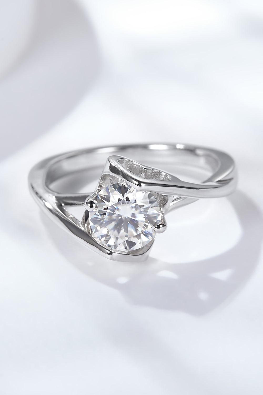 Get What You Need 1 Carat Moissanite Ring BLUE ZONE PLANET