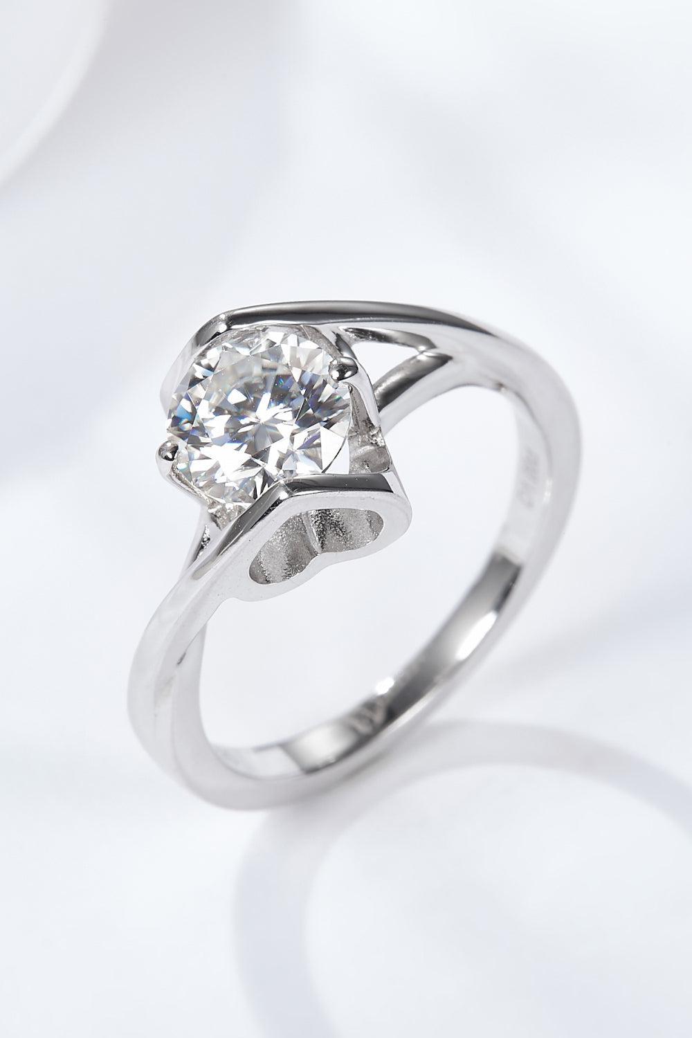 Get What You Need 1 Carat Moissanite Ring BLUE ZONE PLANET