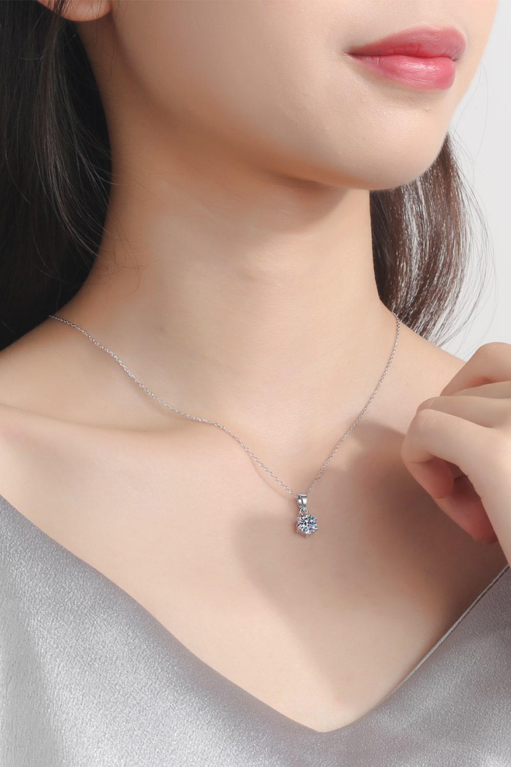 Get What You Need Moissanite Pendant Necklace BLUE ZONE PLANET