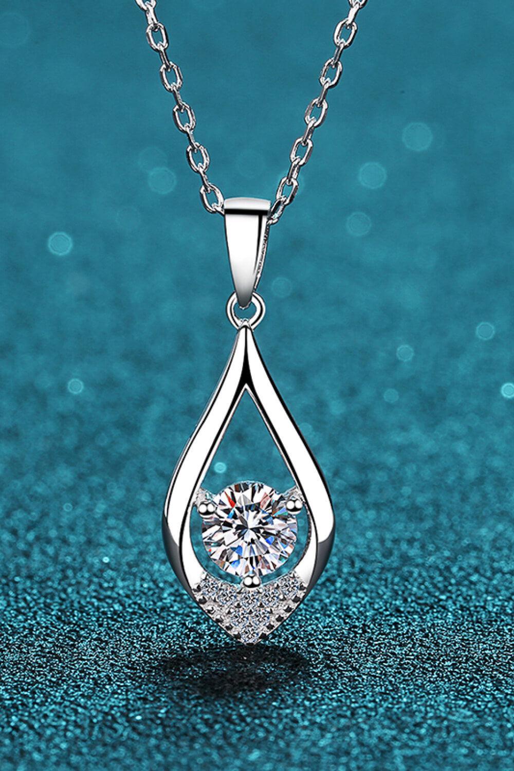 Glamorous Always Moissanite Pendant Necklace BLUE ZONE PLANET