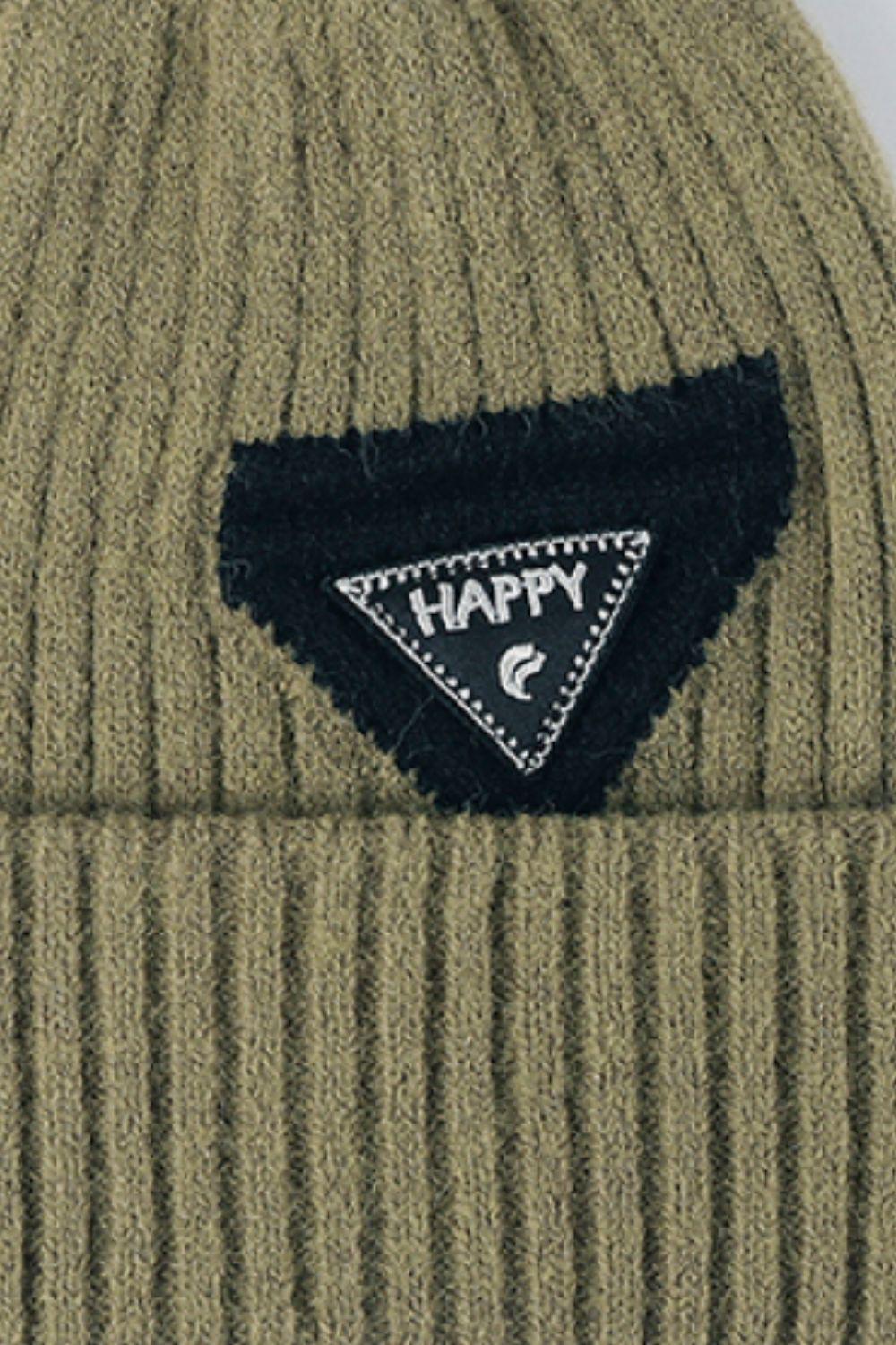 HAPPY Contrast Beanie BLUE ZONE PLANET