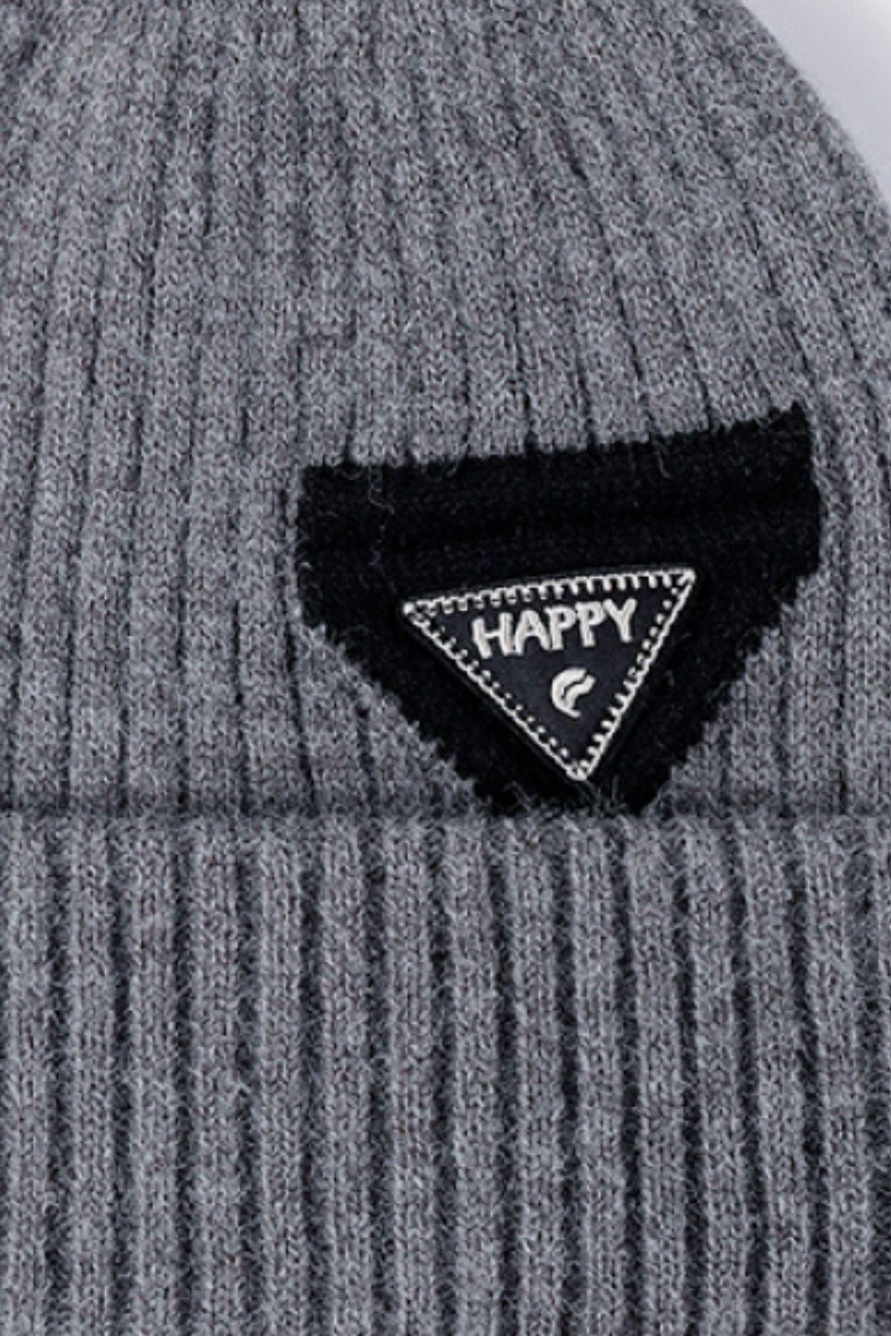 HAPPY Contrast Beanie BLUE ZONE PLANET