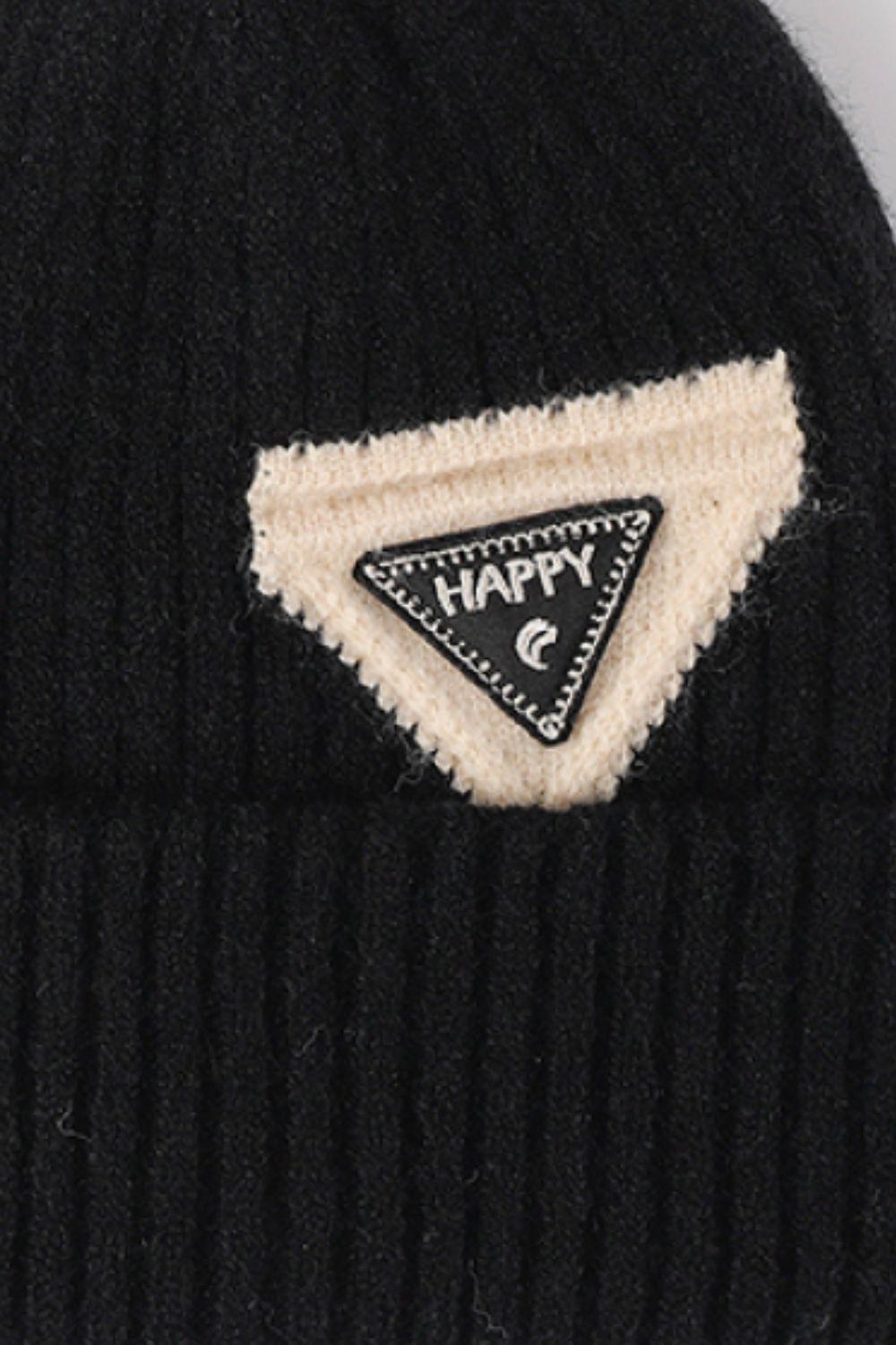 HAPPY Contrast Beanie BLUE ZONE PLANET