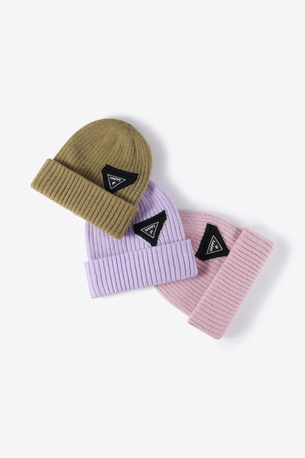 HAPPY Contrast Beanie BLUE ZONE PLANET