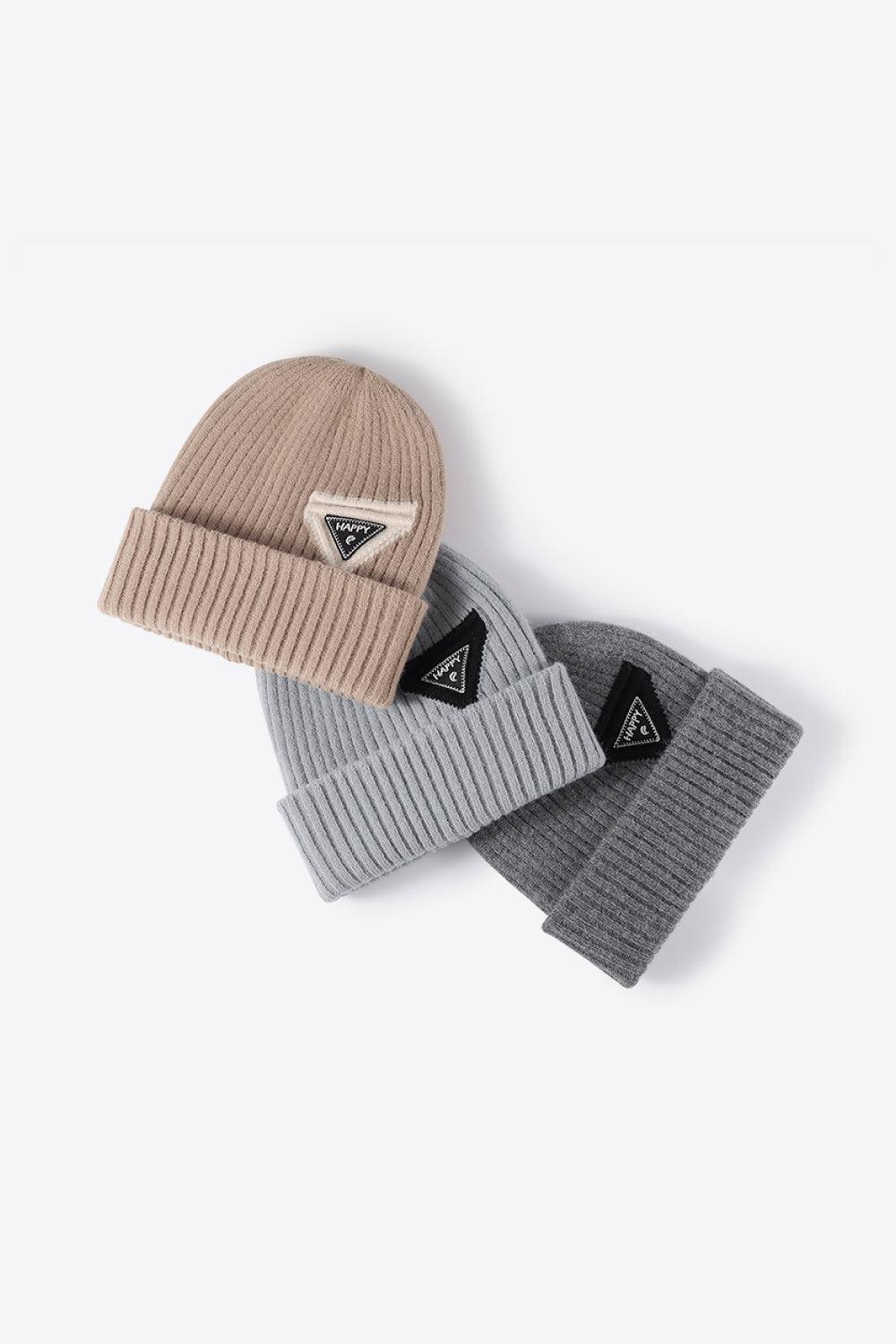HAPPY Contrast Beanie BLUE ZONE PLANET