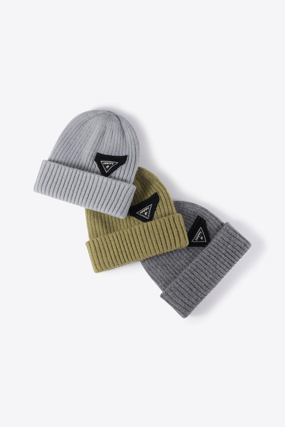 HAPPY Contrast Beanie BLUE ZONE PLANET