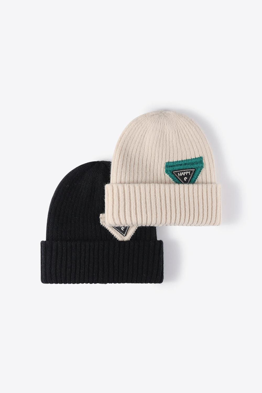 HAPPY Contrast Beanie BLUE ZONE PLANET