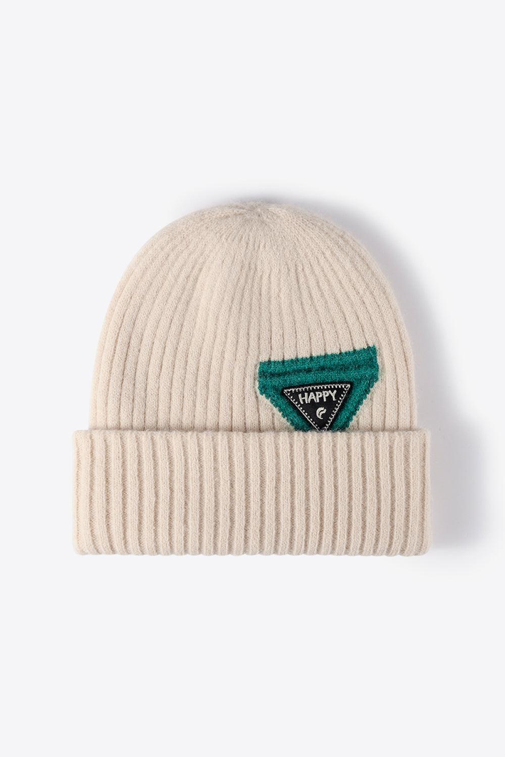 HAPPY Contrast Beanie BLUE ZONE PLANET