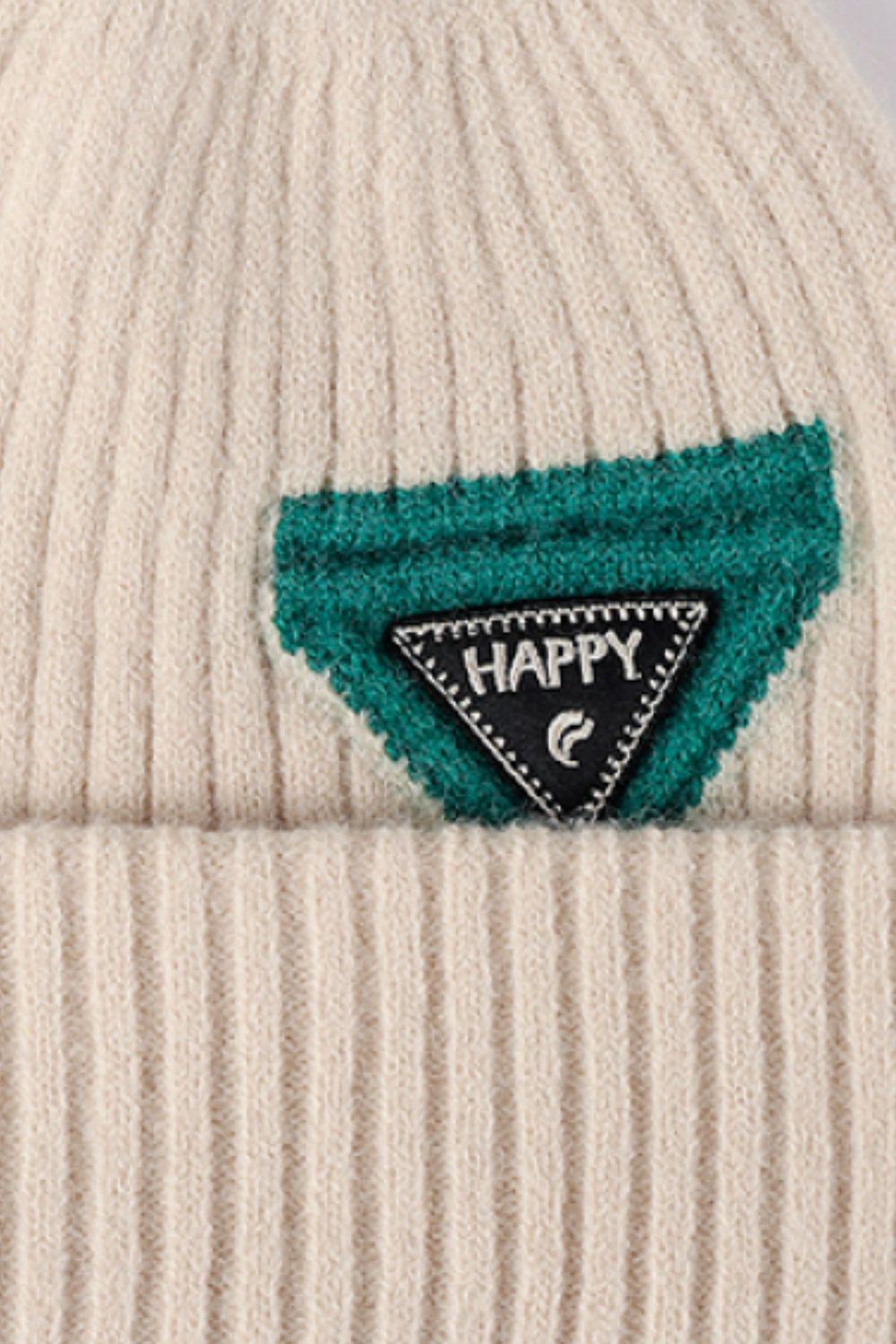 HAPPY Contrast Beanie BLUE ZONE PLANET