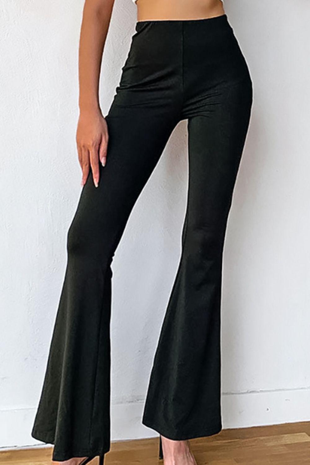 High Rise Flared Pants BLUE ZONE PLANET