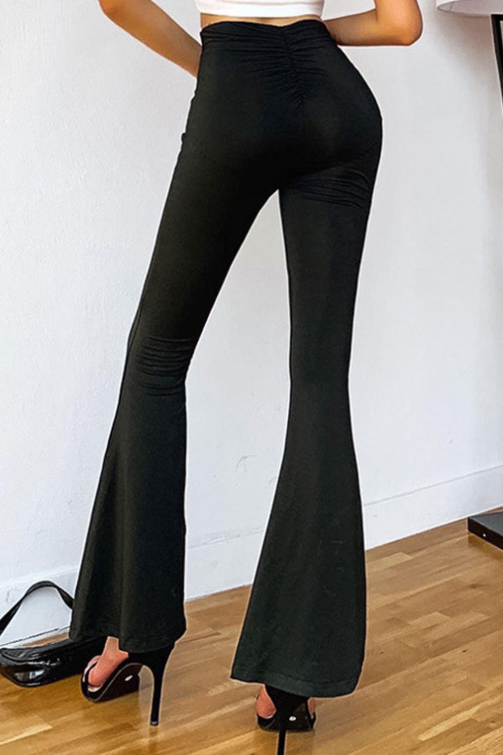 High Rise Flared Pants BLUE ZONE PLANET