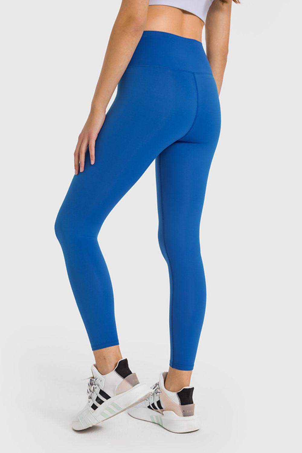 High Waist Ankle-Length Yoga Leggings BLUE ZONE PLANET