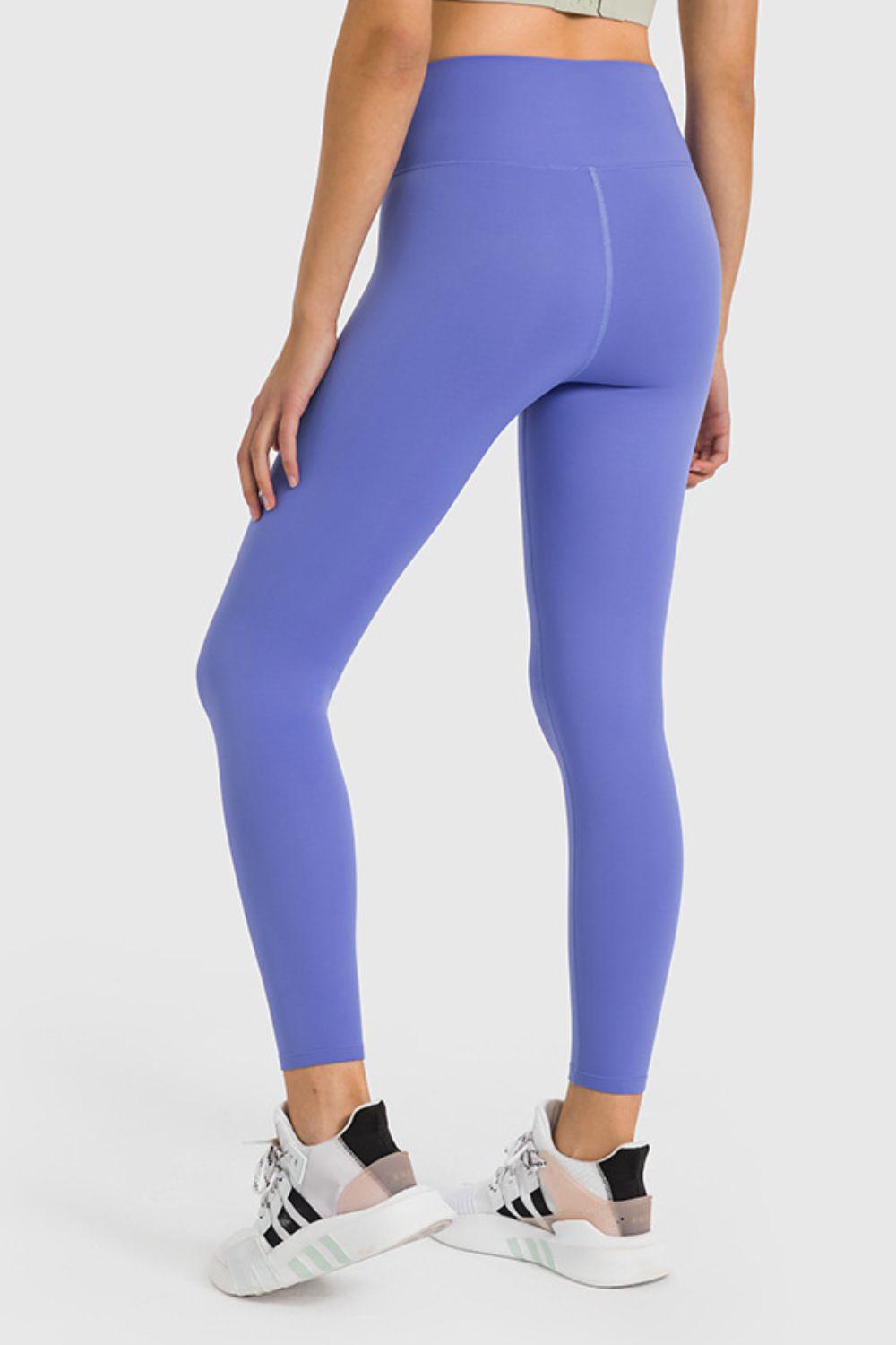 High Waist Ankle-Length Yoga Leggings BLUE ZONE PLANET