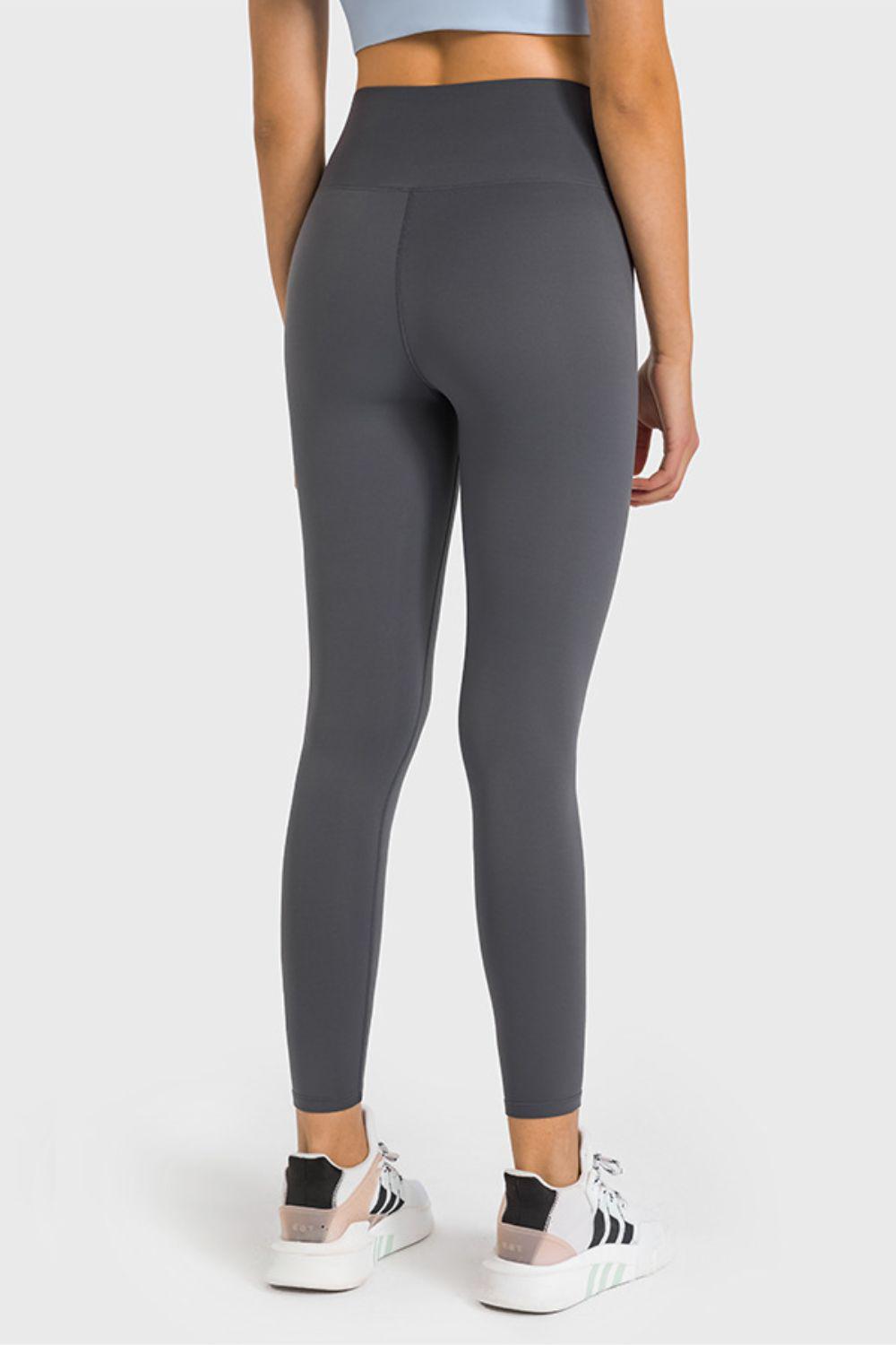 High Waist Ankle-Length Yoga Leggings BLUE ZONE PLANET