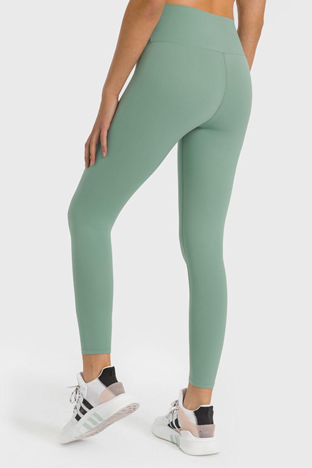 High Waist Ankle-Length Yoga Leggings BLUE ZONE PLANET