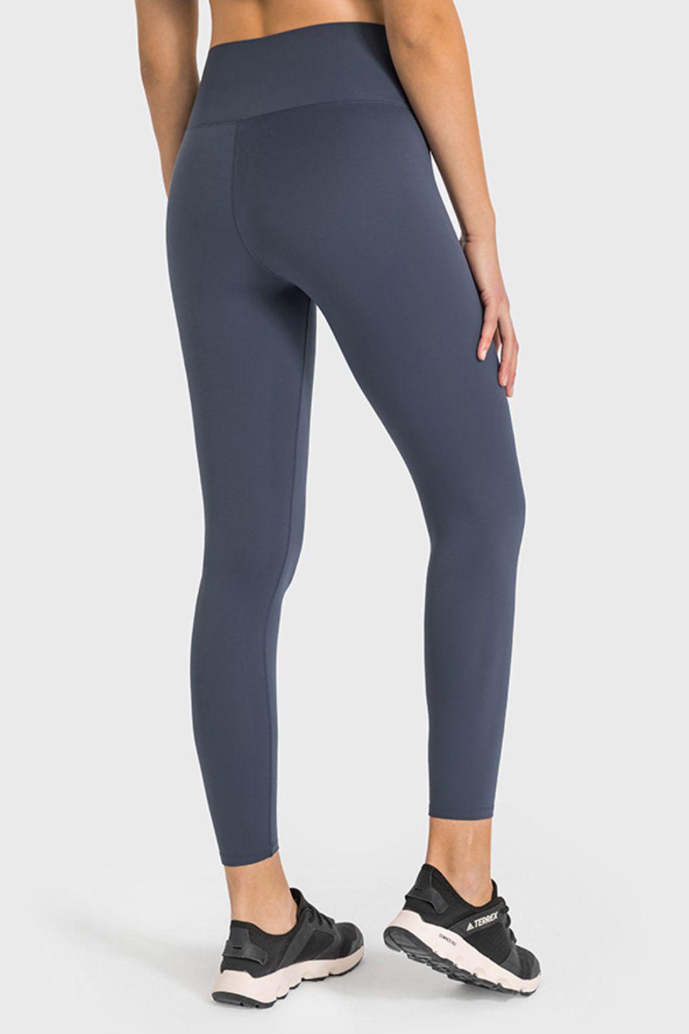 High Waist Ankle-Length Yoga Leggings BLUE ZONE PLANET