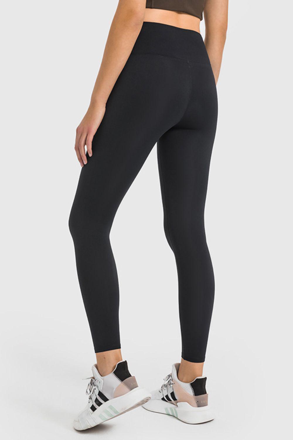 High Waist Ankle-Length Yoga Leggings BLUE ZONE PLANET