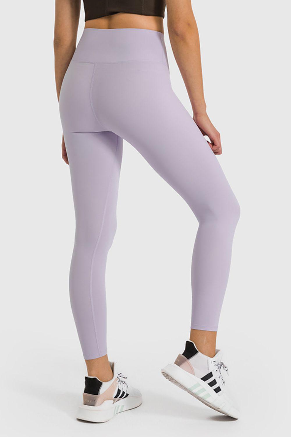 High Waist Ankle-Length Yoga Leggings BLUE ZONE PLANET