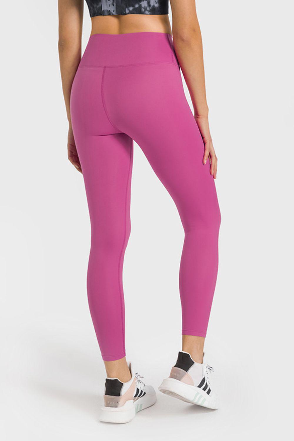 High Waist Ankle-Length Yoga Leggings BLUE ZONE PLANET