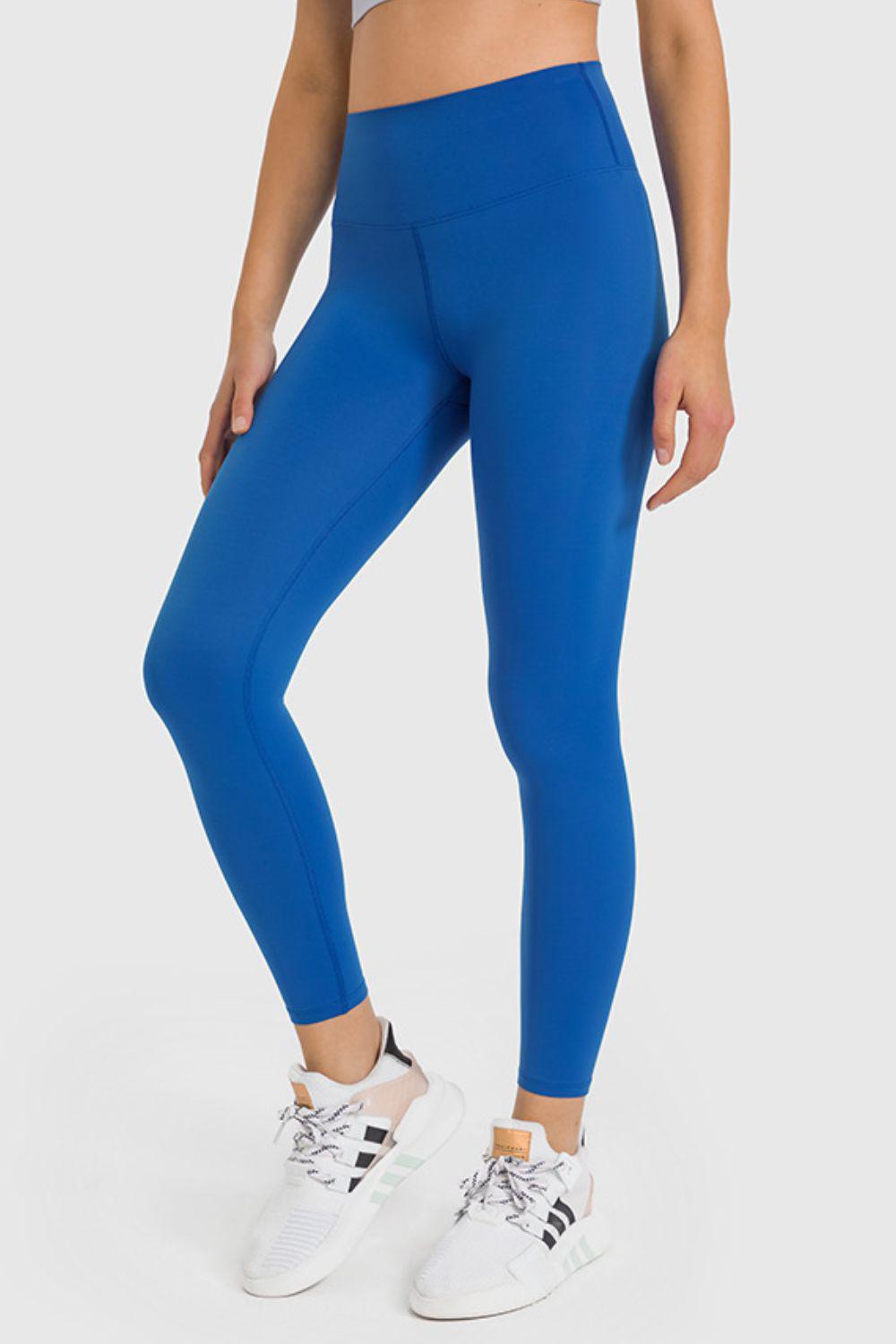 High Waist Ankle-Length Yoga Leggings BLUE ZONE PLANET
