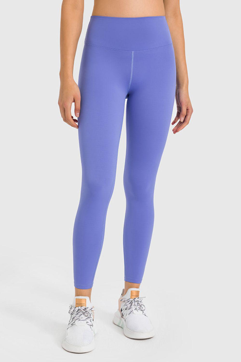 High Waist Ankle-Length Yoga Leggings BLUE ZONE PLANET