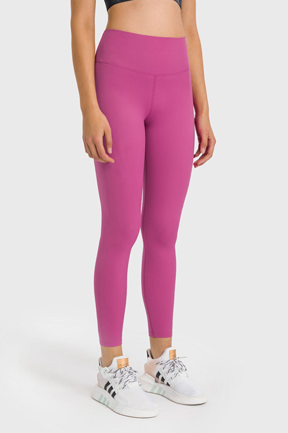 High Waist Ankle-Length Yoga Leggings BLUE ZONE PLANET