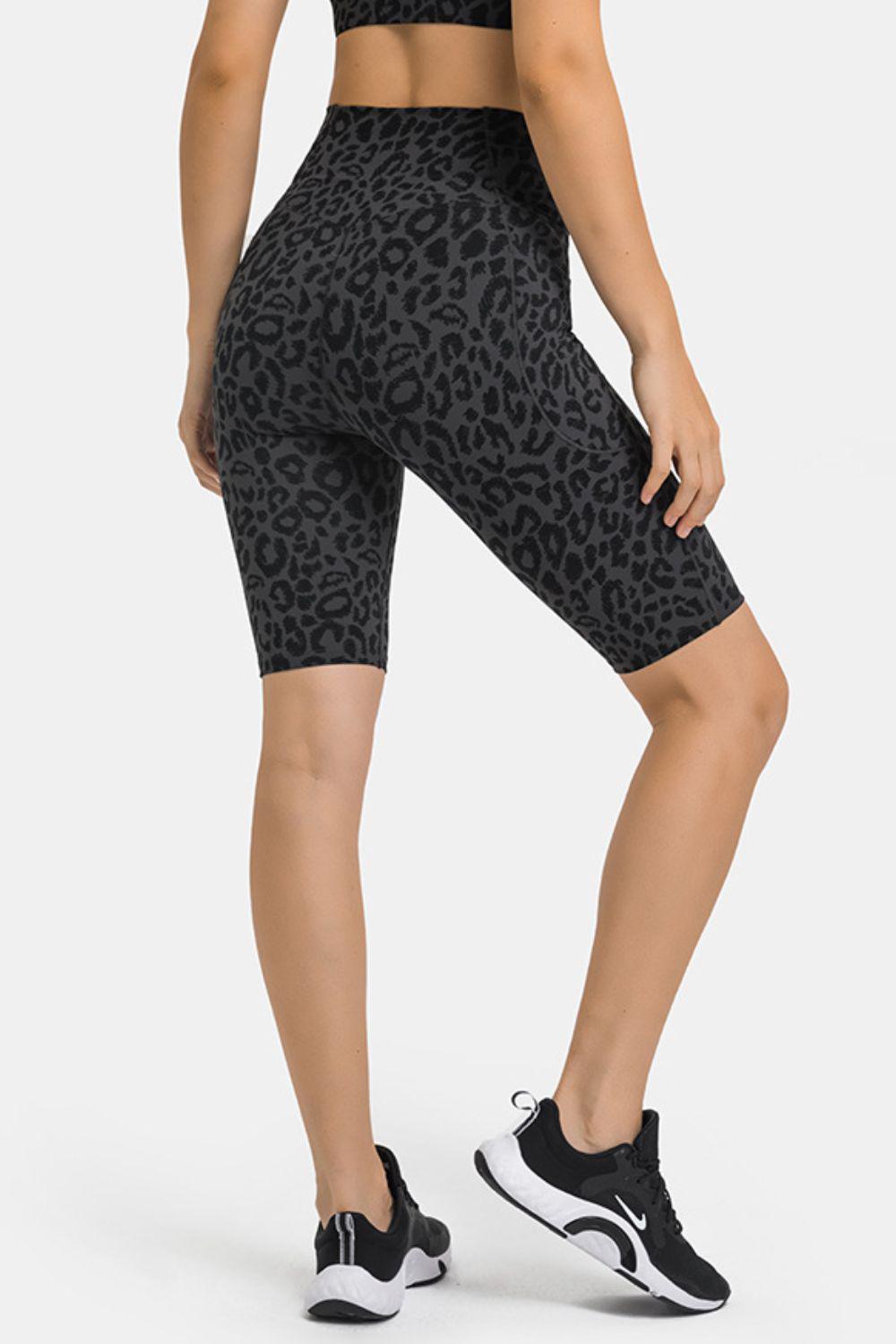 High Waist Biker Shorts with Pockets BLUE ZONE PLANET