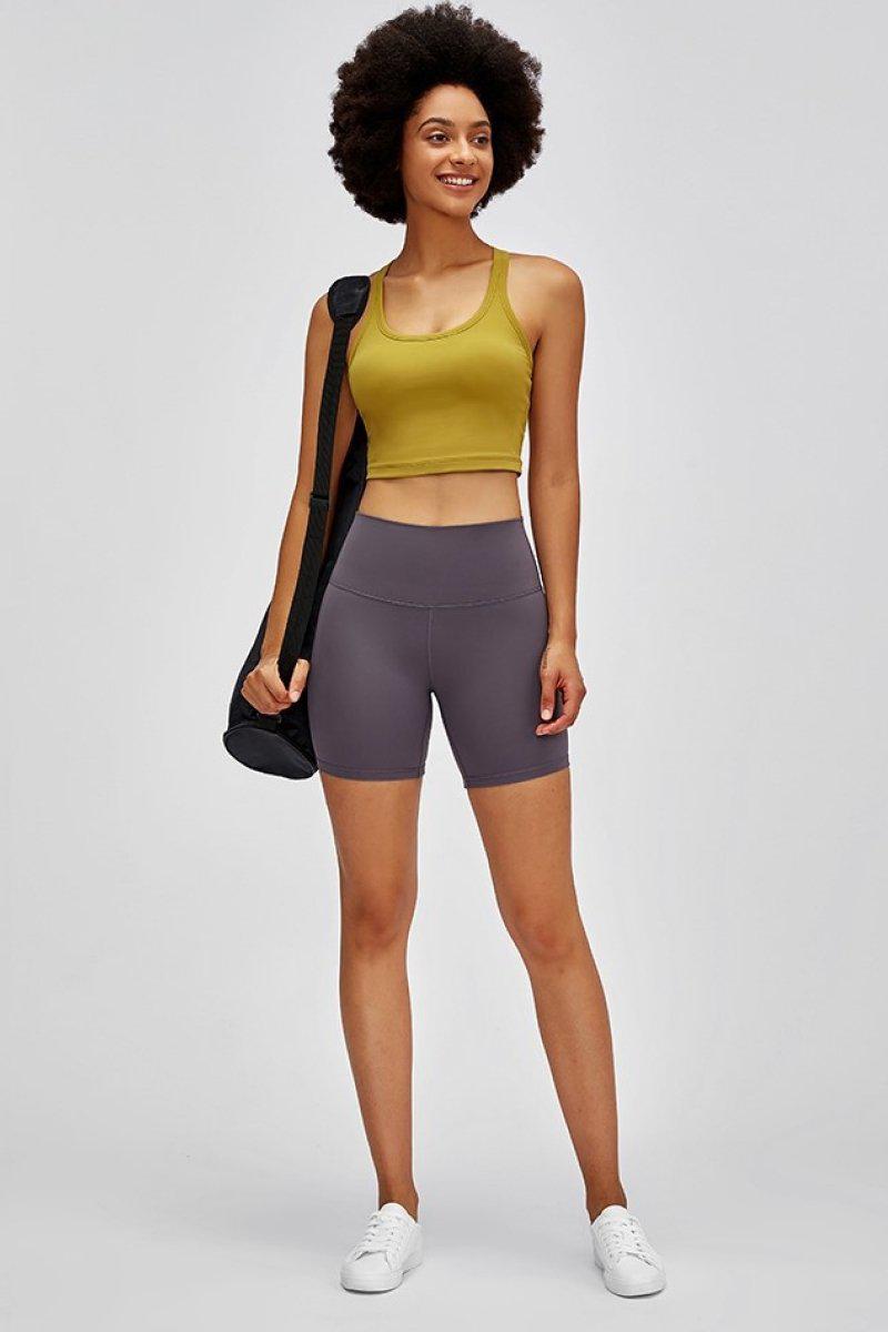High Waist Training Shorts BLUE ZONE PLANET