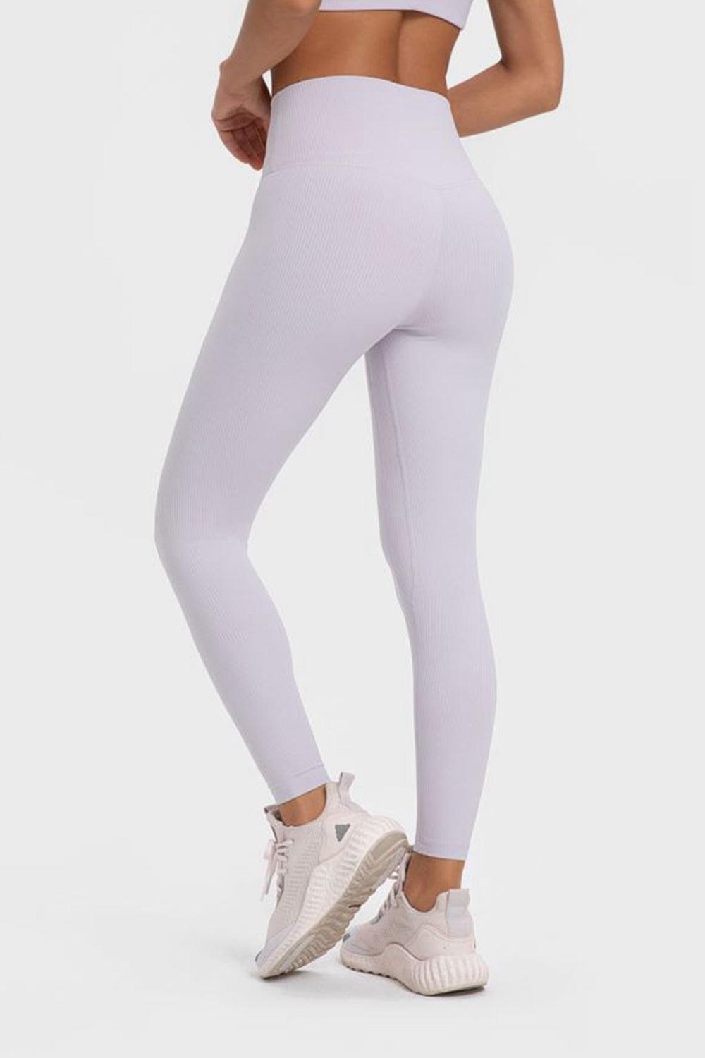 Highly Stretchy Wide Waistband Yoga Leggings BLUE ZONE PLANET