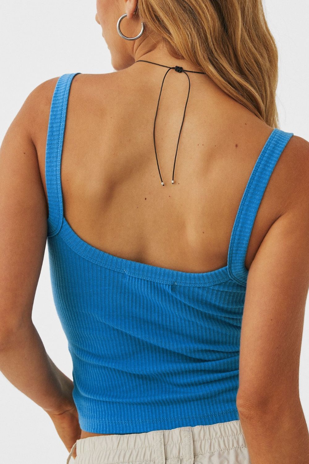 In Your Dreams Ribbed Cropped Cami BLUE ZONE PLANET