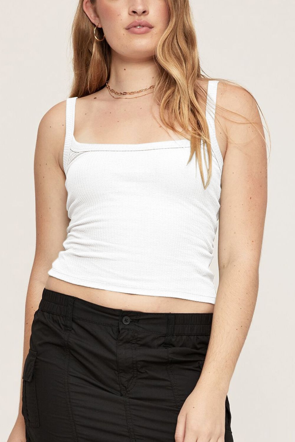 In Your Dreams Ribbed Cropped Cami BLUE ZONE PLANET