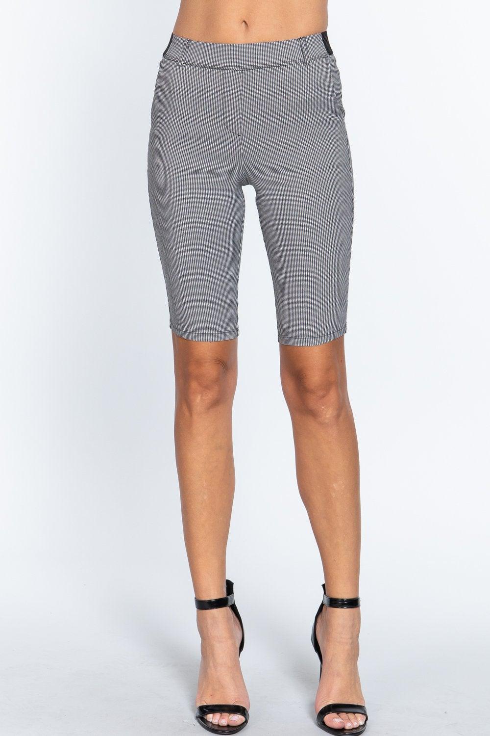 Jacquard Bengaline Bermuda Pants Blue Zone Planet
