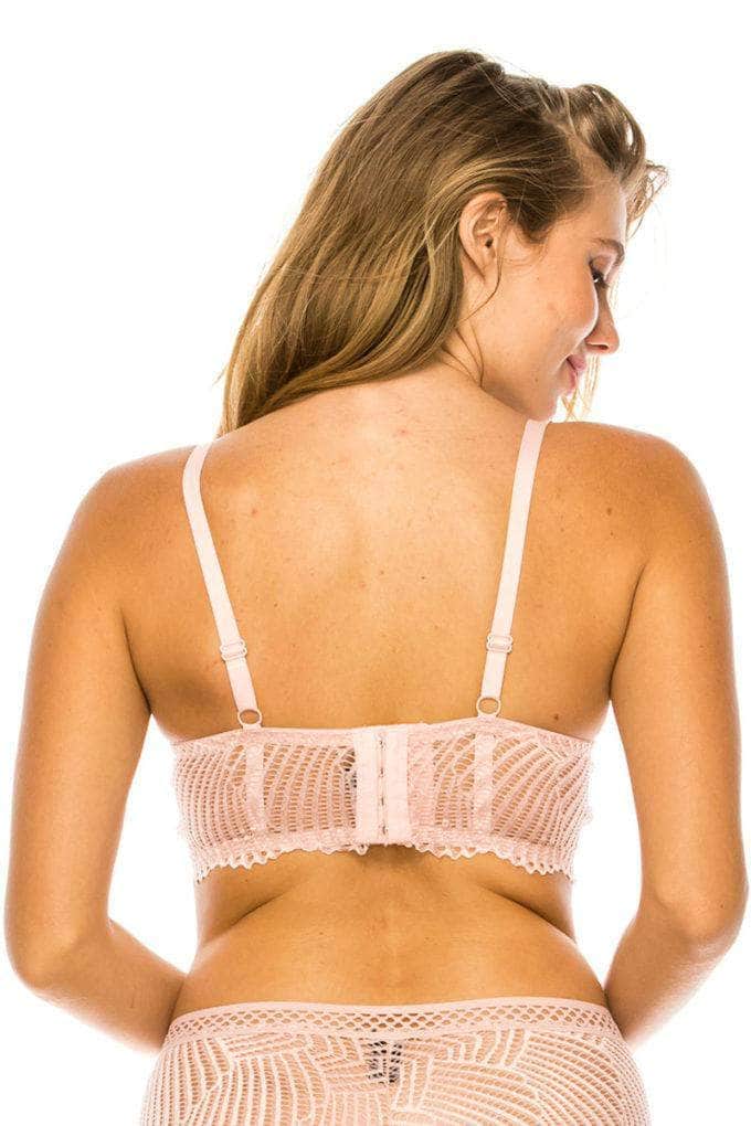 Lace Trim Push Up Bra Blue Zone Planet
