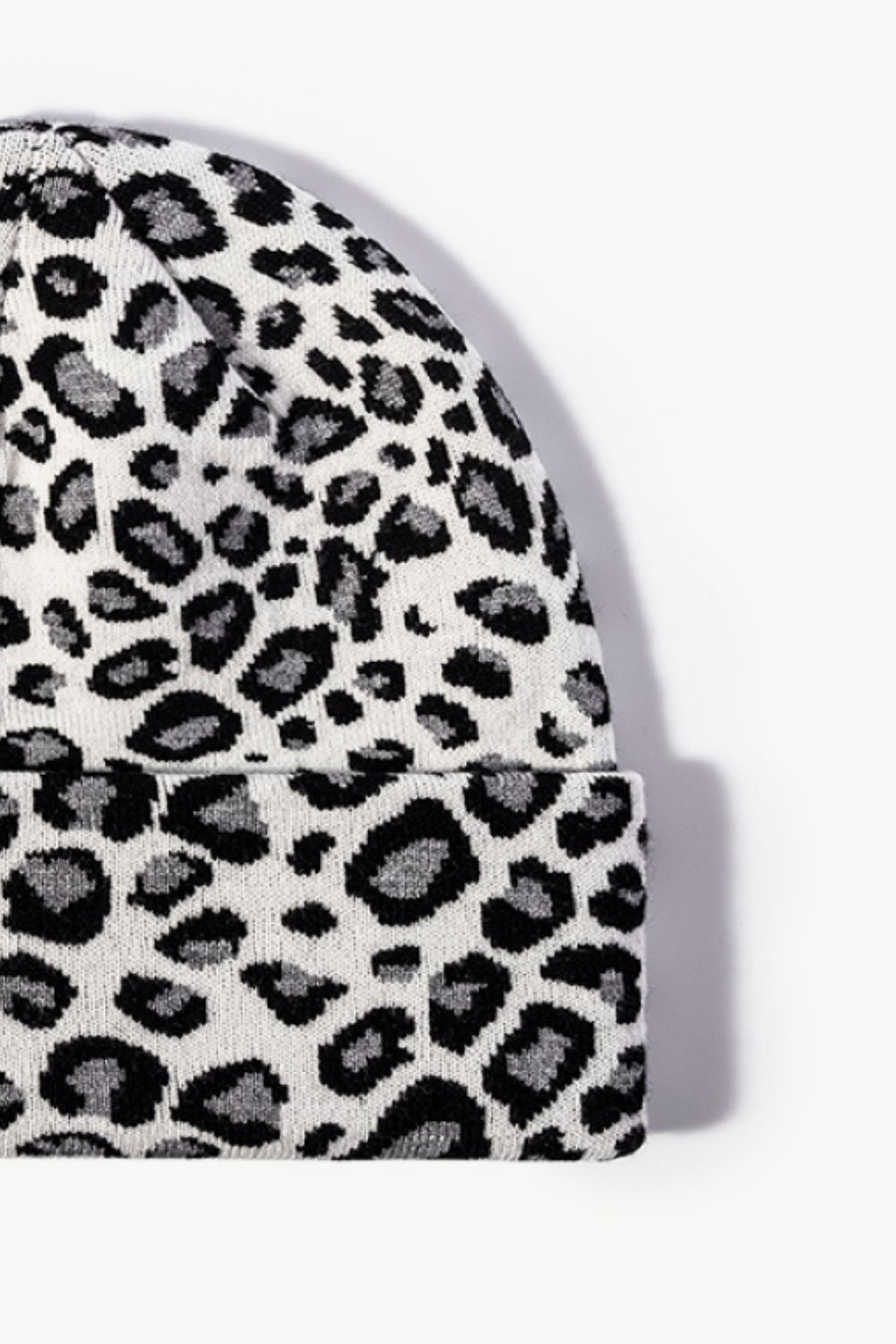 Leopard Pattern Cuffed Beanie BLUE ZONE PLANET