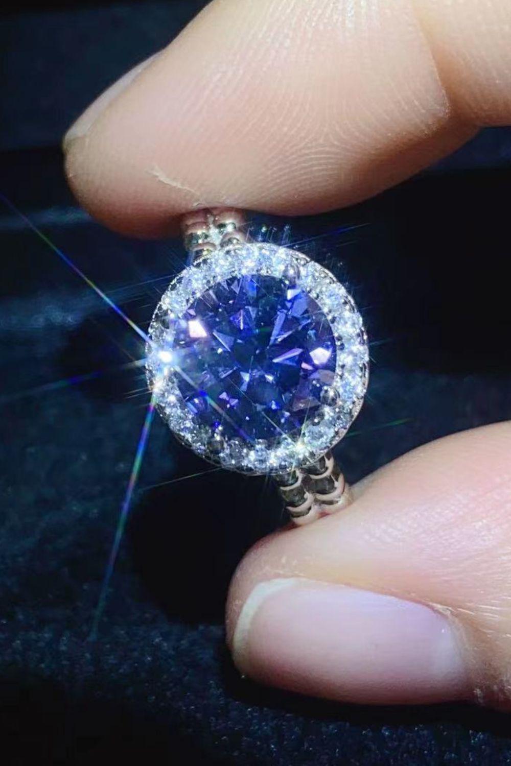 Let It Go 2 Carat Moissanite Ring BLUE ZONE PLANET