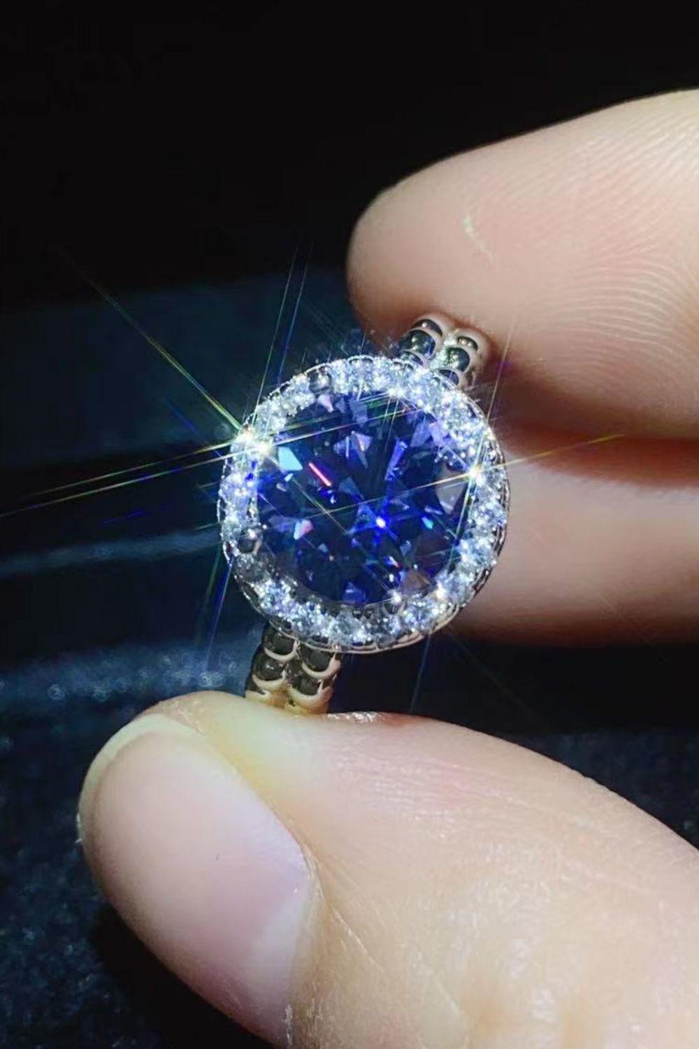 Let It Go 2 Carat Moissanite Ring BLUE ZONE PLANET