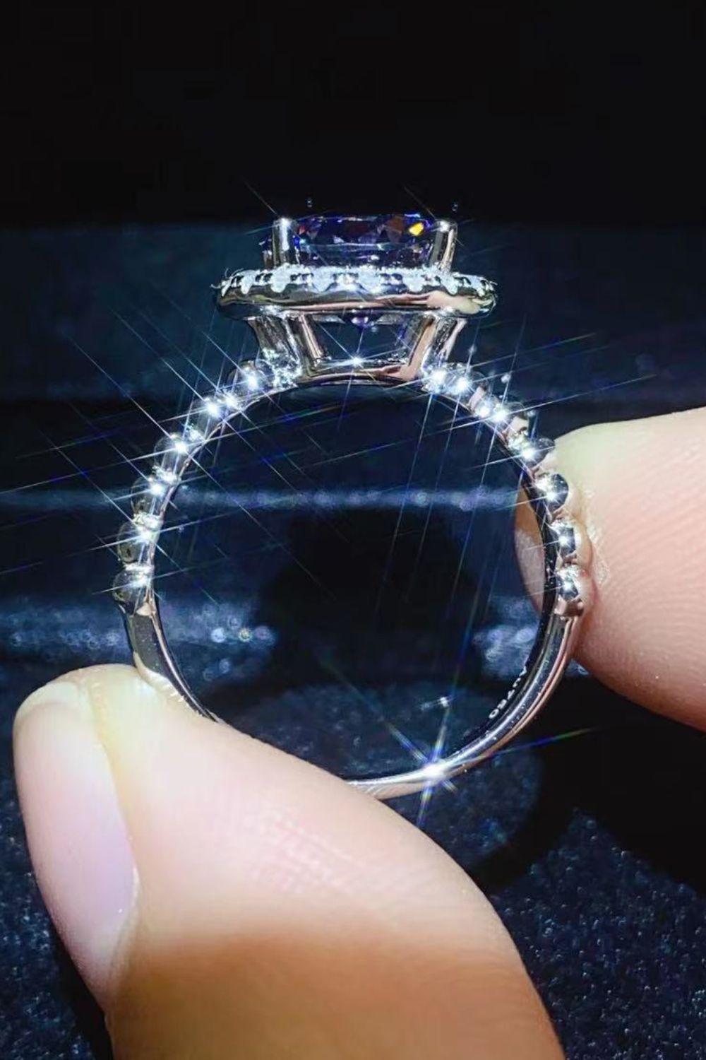 Let It Go 2 Carat Moissanite Ring BLUE ZONE PLANET