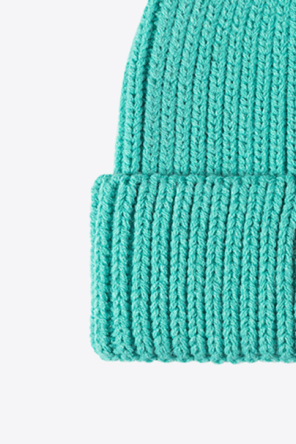 Letter C Patch Cuffed Beanie BLUE ZONE PLANET