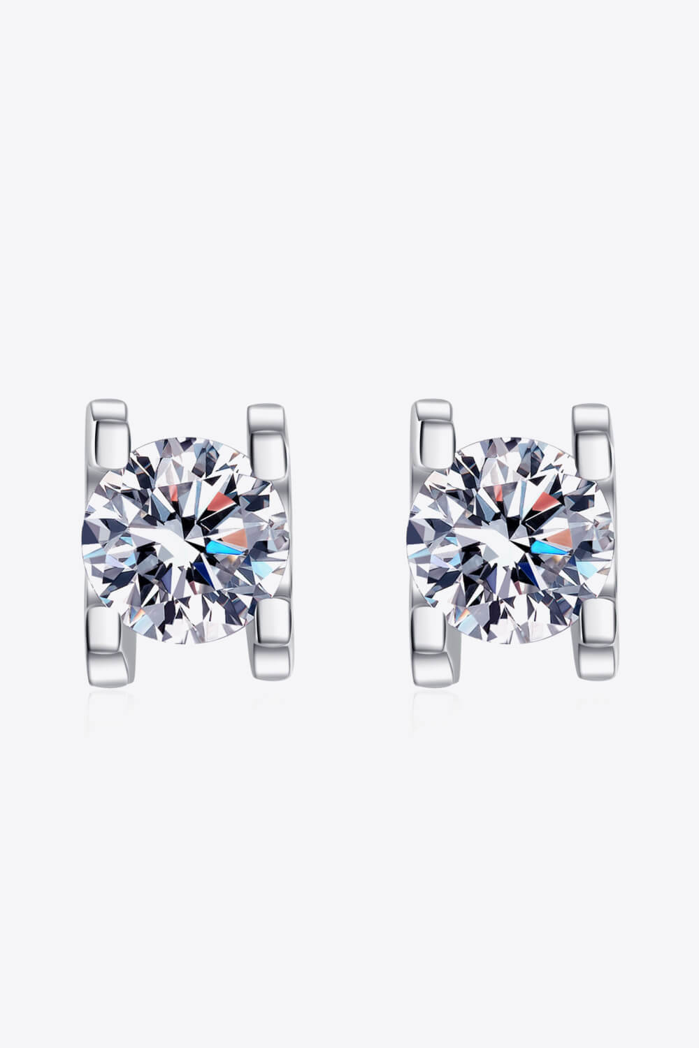 Limitless Love 1 Carat Moissanite Stud Earrings BLUE ZONE PLANET