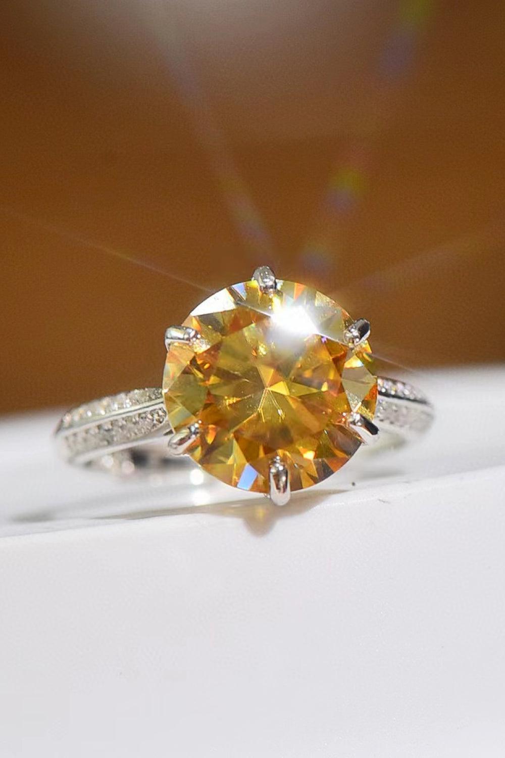 Living Your Life Moissanite 6-Prong Ring BLUE ZONE PLANET